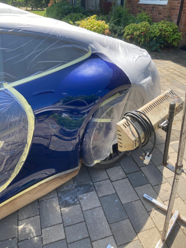 Drying and Hardening process in action.
